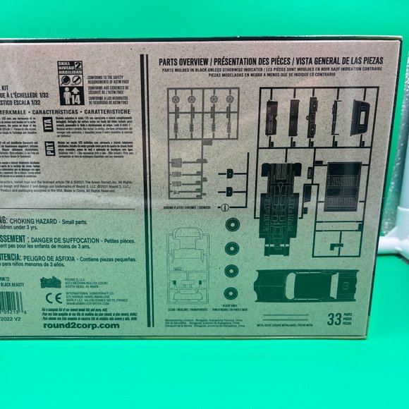 Polar Lights Green Hornet BLACK BEAUTY Plastic Model Car Kit 1/32 New Sealed - Picture 6 of 6